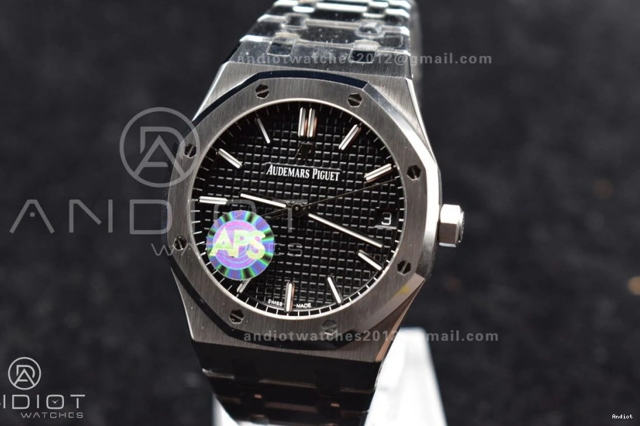 APSF 41mm Bracelet 15500 Dial Super on Black 1:1 A4302 SS SS Clone Oak Best Royal Edition Textured 1106